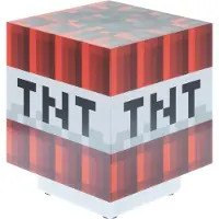 Paladone Minecraft Nachtlamp - TNT Box Icon Light - 3D Lamp - Met TNT Geluid
