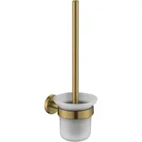 Plieger Vigo toiletborstel met glas geborsteld goud