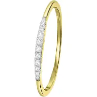 Lucardi Ring goud / transparant