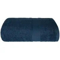 Faro Blauwe Katoenen Badhanddoek 50x90 cm - Zacht & Absorberend