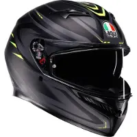 AGV K3 2.6 Syth Integraalhelm Mat/Zwart/Antraciet/Geel S