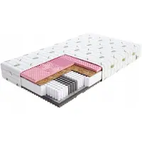 ŚpijZdrowo Matras Gina 80x200cm: Pocketvering, Visco, Kokos, H3/H4