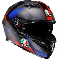 AGV K3 2.6 Striga Integraalhelm Mat/Zwart/Rood/Blauw M