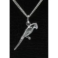 MOOYE ® - Collectie Zilveren Papegaai ketting hanger