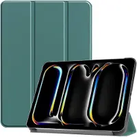Mobigear Tablethoes geschikt voor Apple iPad Pro 13 Inch (2025) Hoes | Tri-Fold Bookcase - Groen