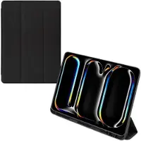 Mobilize Tablethoes geschikt voor Apple iPad Pro 13 Inch (2025) Hoes | Solid Folio Bookcase - Zwart
