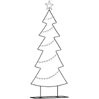 vidaXL Metalen kerstboom met standaard Zwart 150 cm Staal