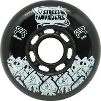 On24 - 80mm Street Invaders 4-pack - Skate Wielen - Zwart