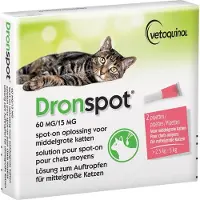 Dronspot Ontwormingspipet Middelgrote Katten 2 stuks