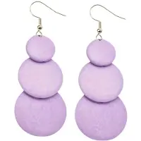 Charme Bijoux Zilveren Pixi oorbellen - hout- oceaanblauw-