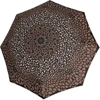 Knirps T.200 Medium Duomatic Umbrella animal mocca paraplu