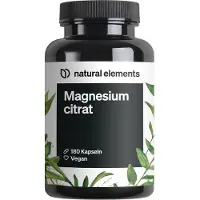 Natural Elements Magnesiumcitraat capsules - 180 capsules, voor 2 maanden / geen aanvullende informatie