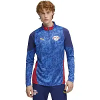 Puma RB Leipzig Trainingstrui 1/4-Zip 2025-2026 Blauw Donkerblauw Rood