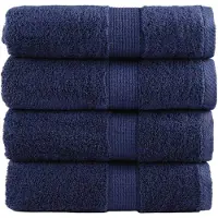 vidaXL Gastendoekjes SOLUND 4 st 600 g/m² 30x50 cm marineblauw