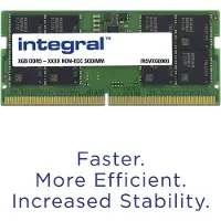 Integral IN5V8GNJWDX, 8 GB, 1 x 8 GB, DDR5, 5600 MHz, 262-pin SO-DIMM