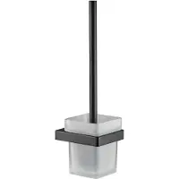 Plieger Altea toiletborstel inzet glas mat zwart