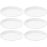 Wilmax Porseleinen Dessertborden Wit 18 cm - Set van 6