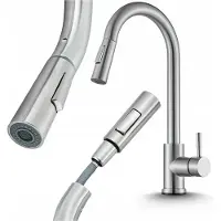ARI Keukenmengkraan Inox met Uittrekbare Spuit - Flexibel & Draaibaar