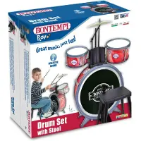 Bontempi Drumstel Junior 68 Cm Rood/zwart 8-delig