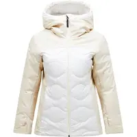 Peak Performance - Dames ski jassen - W Silverchute Helium Down Jacket Sand Fog Off White voor Dames - Maat M - Wit