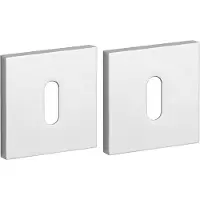 Aprile Comfort Vierkant Sleutelrozet 53x53x7mm Chroom Gepolijst Rozetten
