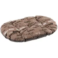 Ferplast dierenkussen Relax 65 x 42 cm katoen bruin