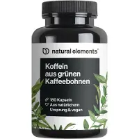 Natural Elements Cafeïne capsules - 180 gram capsules, voldoende voor 6 maanden
