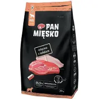 PAN MIĘSKO PAN MEAT: Kalfs- en kalkoenvlees, formaat XS, 20 kg