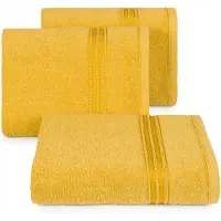 Eurofirany LORI Frotte Handdoek 70x140 cm - Zacht & Absorberend - Mosterdgeel