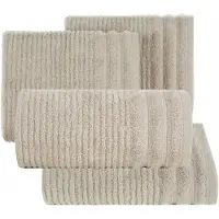 Eurofirany Zachte Katoenen Badhanddoek 50x90 cm - Beige