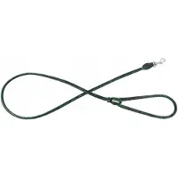 Barry King Serpente Ronde Leren Hondenketting Groen 8mm/120cm