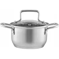 Ambition Ambitie Hugo RVS Pannetje 14cm 0,75L met Deksel