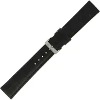 Morellato Bolle Zwarte Leren Horlogeband 28mm - Krokodillenprint