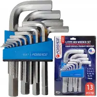 Forsage 13-delige inbussleutelset 2-19mm Cr-V staal