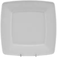 Lubiana Victoria vierkant bord Porseleinen eetbord 26cm Wit
