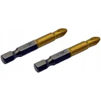 Jufisto Schroefbits PZ2 x 50mm S2 Titanium - 2 stuks