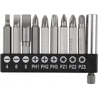 Graphite Bitset 10-delig met Magnetische Houder 50mm