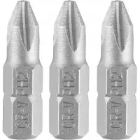 Graphite PH2 Bits 25 mm - Set van 3 stuks