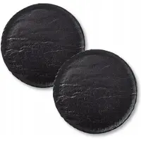 Wilmax SlateStone Dinerbord Rond 28cm Zwart Porselein (2 stuks)