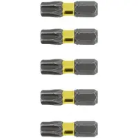 Högert Torx T25 Slagmoerbit 25 mm 1/4" - 5 stuks