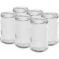 Browin - Glazen Pot - 300 ml - Diameter 66 mm - Set van 6