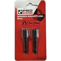 Pro 2x Magnetische Schroefbit 6mm x 50mm HEX 1/4"