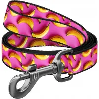 Waudog Nylon Hondenriem Bananen Roze M 20mm 122cm