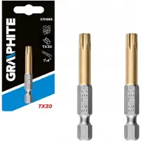 Graphite 2x TX30 Schroefbit 50 mm - Titaniumnitride coating