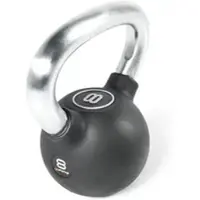 Olive Rubber 12kg Kettlebell Zwart 12 kg