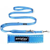 Amiplay Reflective 8-in-1 Verstelbare Hondenlijn Blauw L 200-400cm