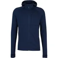 Stoic - MerinoFleece240 StorforsSt. Zip Hoody - Merinohoodie M, blauw