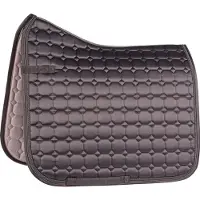 Jansen Zadeldek Reverso Heavy Satin Antraciet - Full Dressuur | Zadeldekje paard