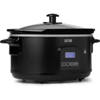 DistinQ Digitale Slowcooker 6 liter met Timer – Keramische binnenpan - Timerfunctie - Warmhoudfunctie