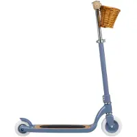 Banwood - Maxi scooter - kinderstep met mandje - 6+ jaar - Blue - blauw
